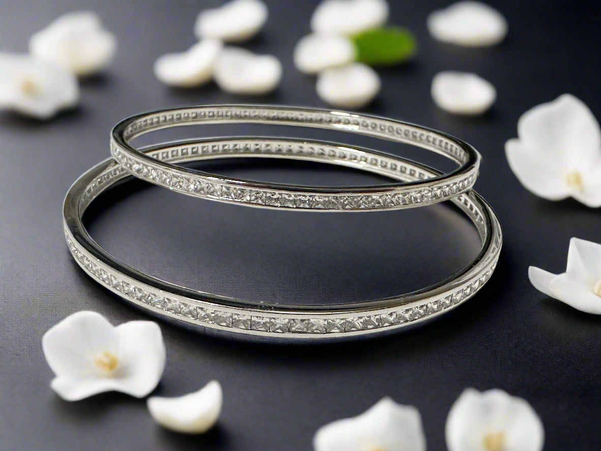 Silver Ladies' Bangles