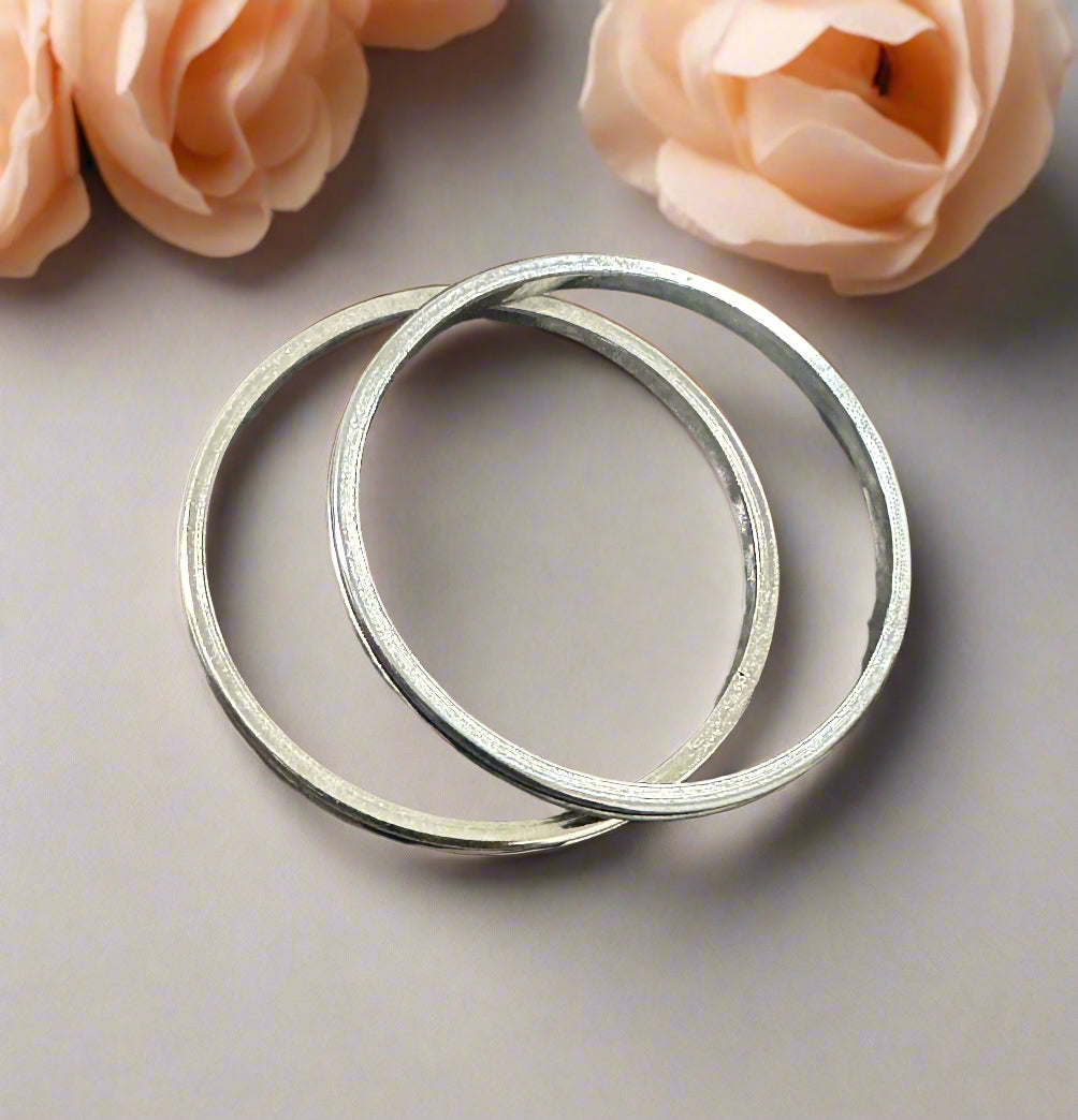 Baby "Tiny Treasure" Silver Shagle Bangles SBS01