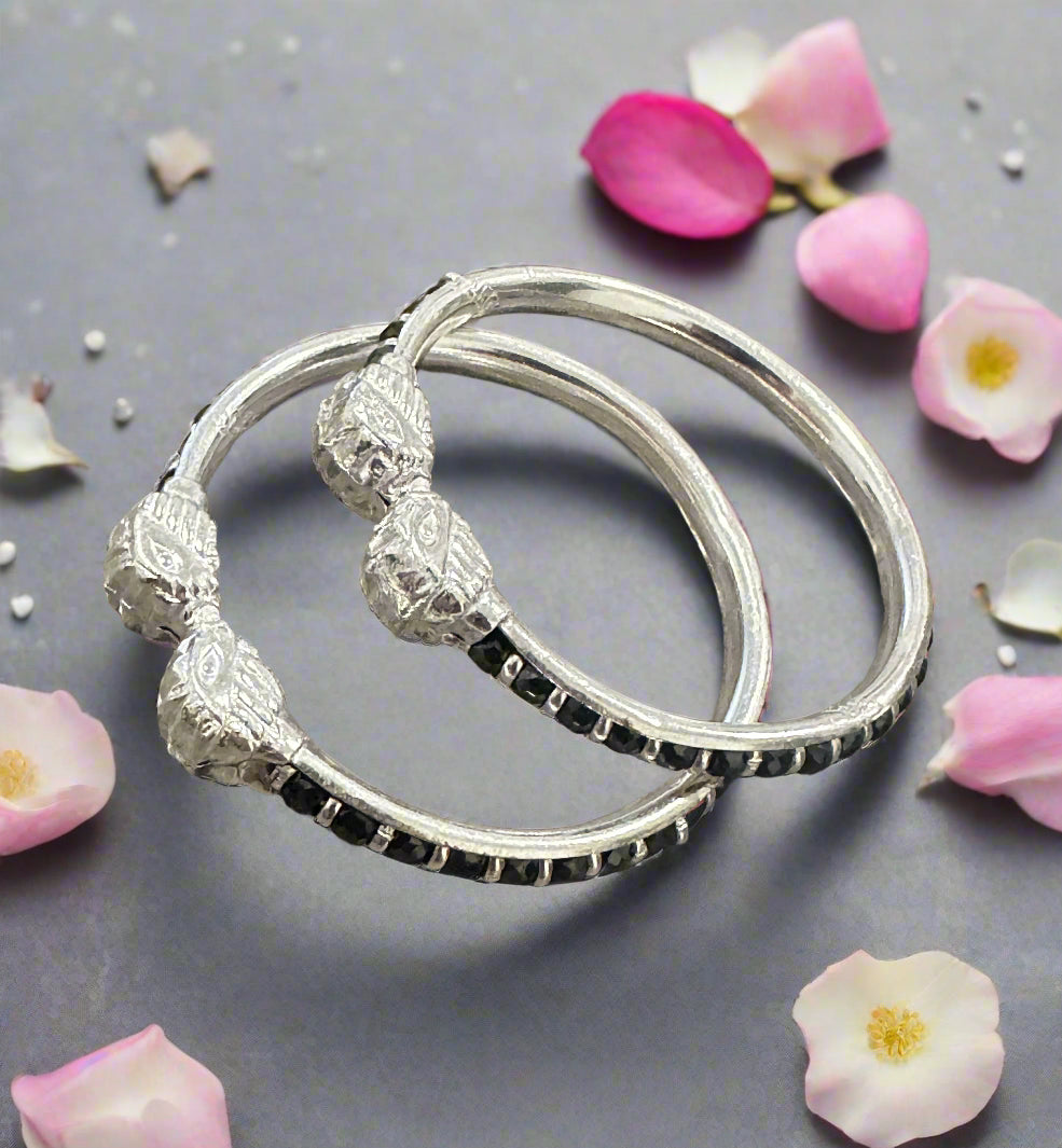 Baby Silver Nazariya Shagle Bangles SBS02