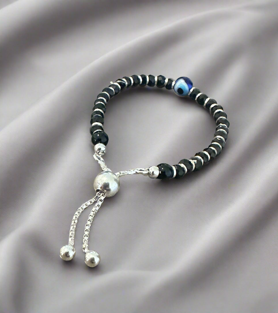 Baby Silver Blue Evil Eye Nazariya Bracelet SBB01