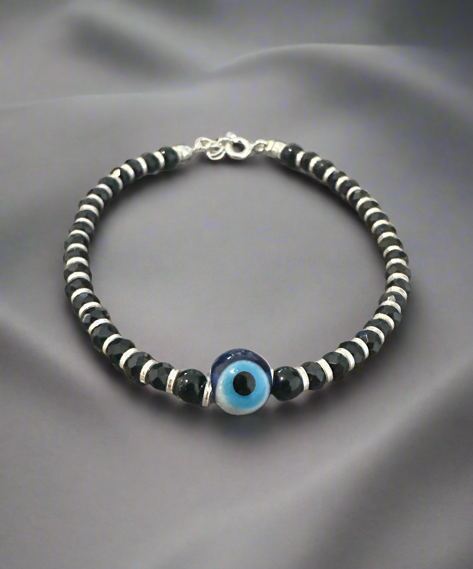 Silver Blue Evil Eye Nazariya Bracelet SNB02