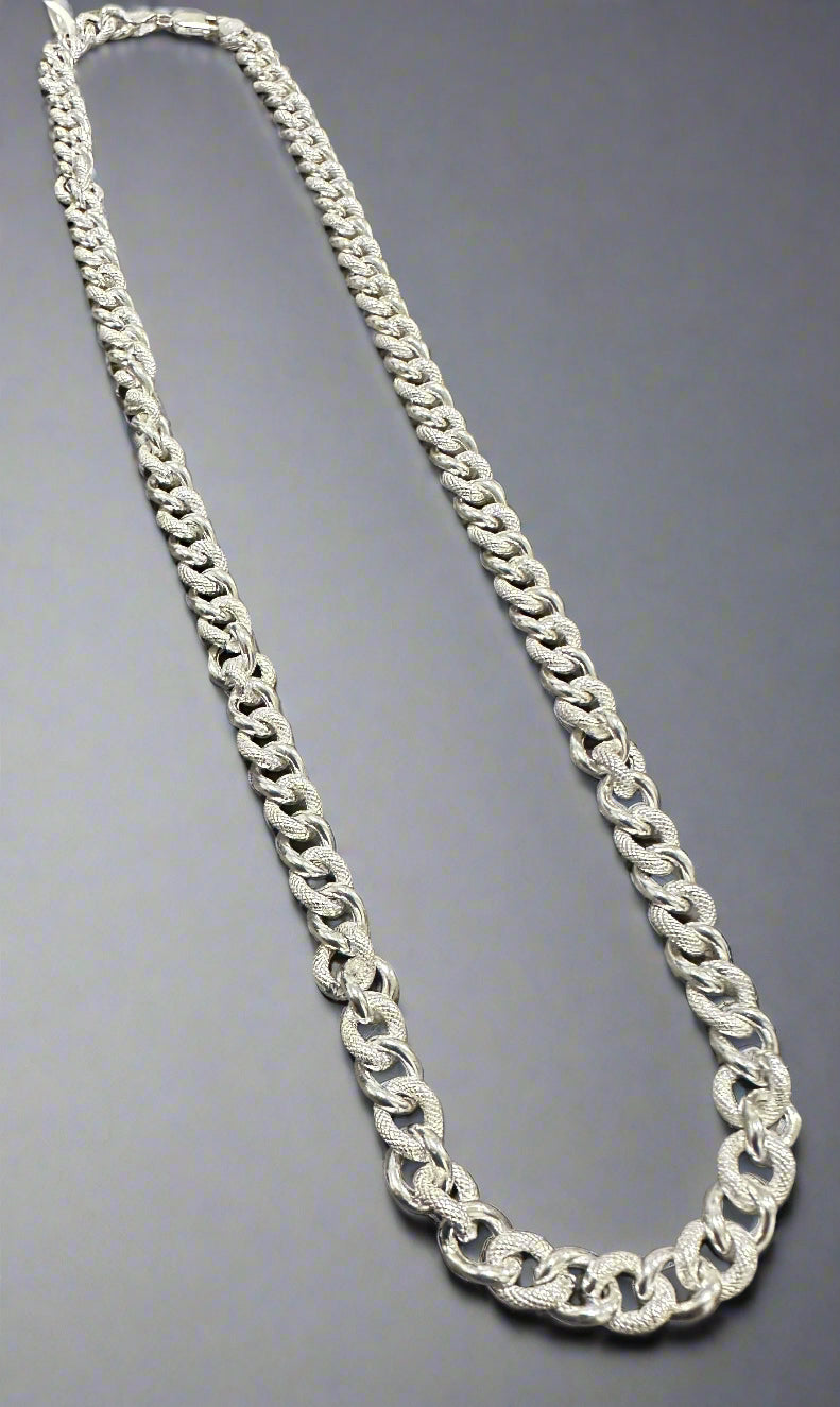 Men's 23" Silver Hollow Chain SMC02