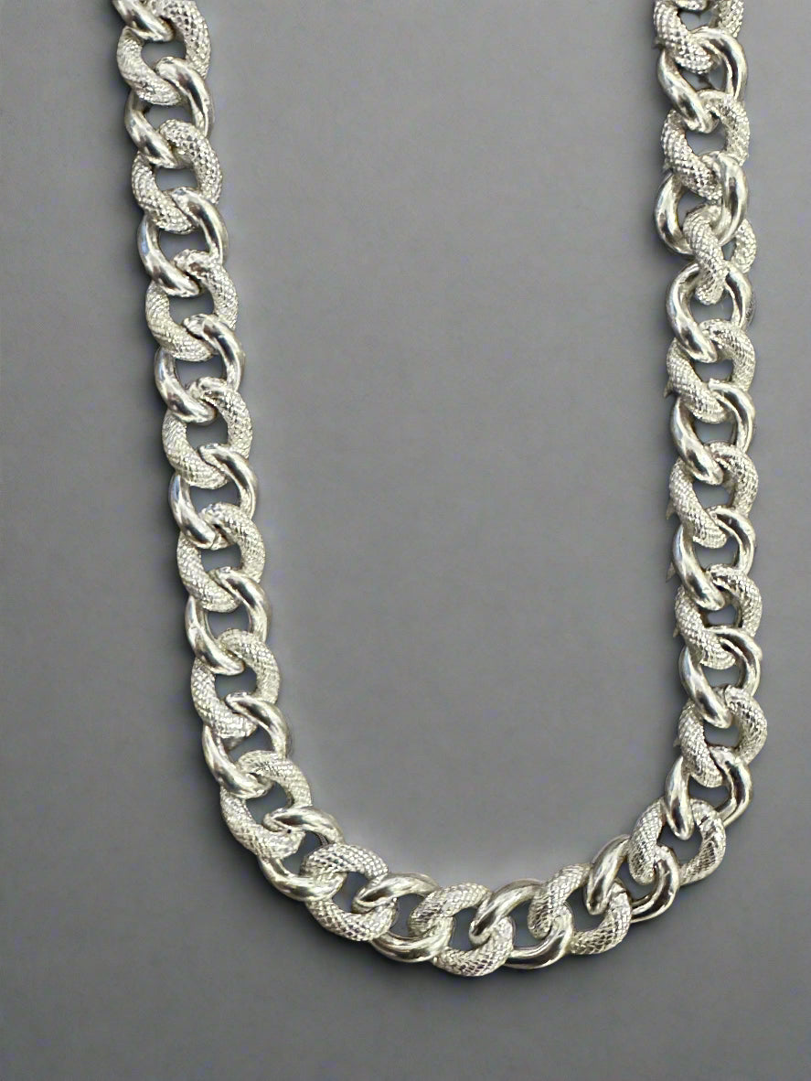 Men's 23" Silver Hollow Chain SMC02