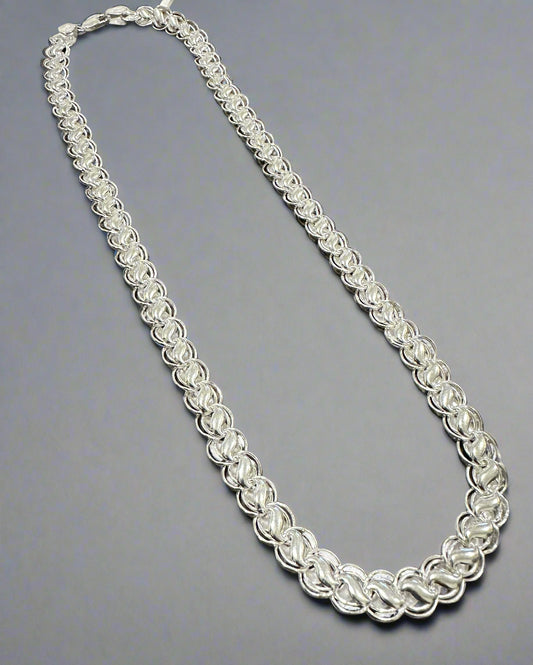 Men's 20" Silver Lotus Chain SMC03