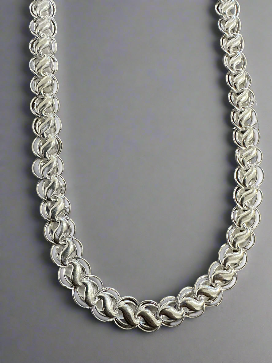 Men's 20" Silver Lotus Chain SMC03