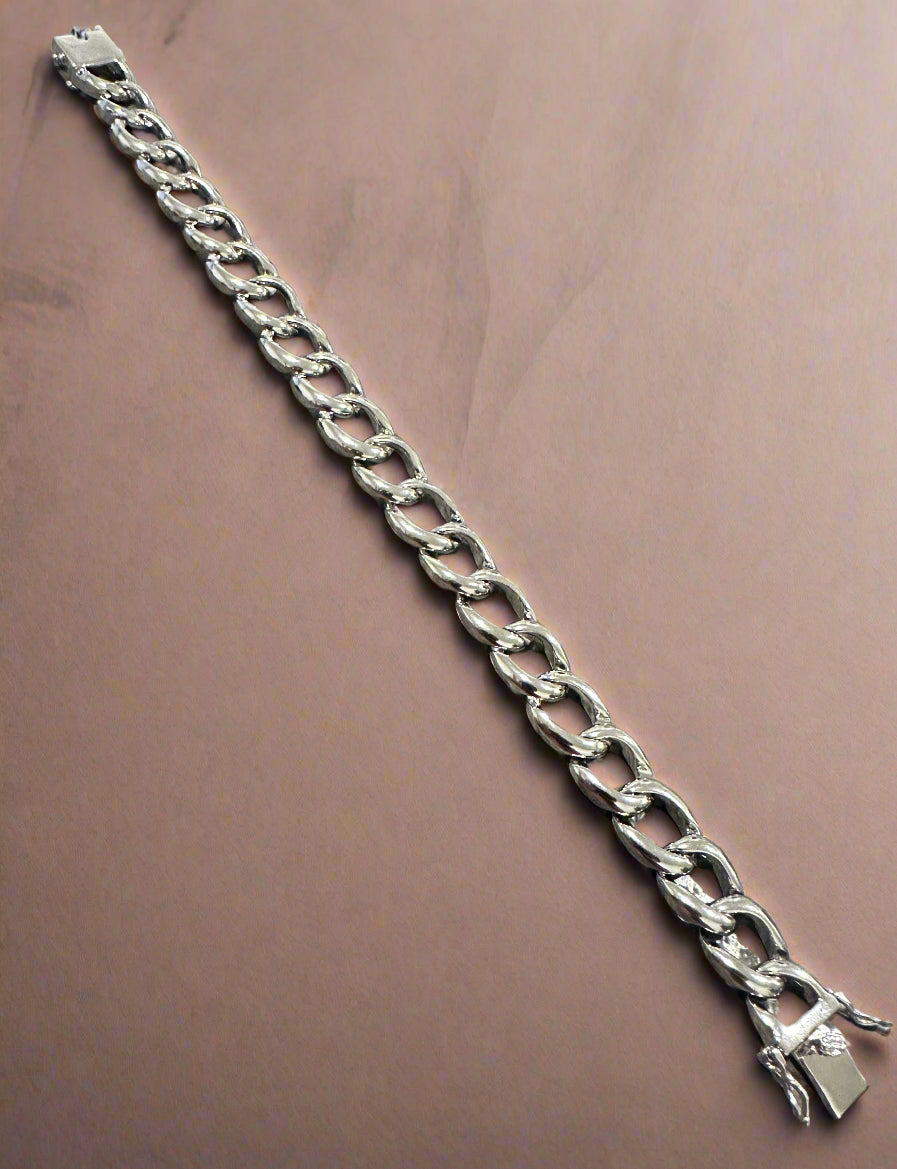 Men's Silver Cuban Link Bracelet SMB02